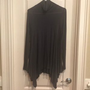 Blouse, long with turtleneck